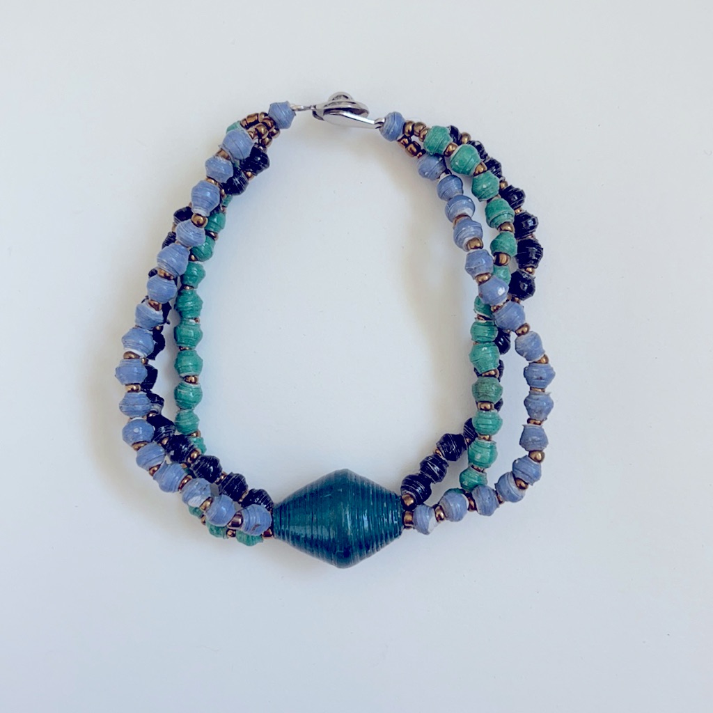 31 Bits Jazztrio Clasp Bracelet Blue